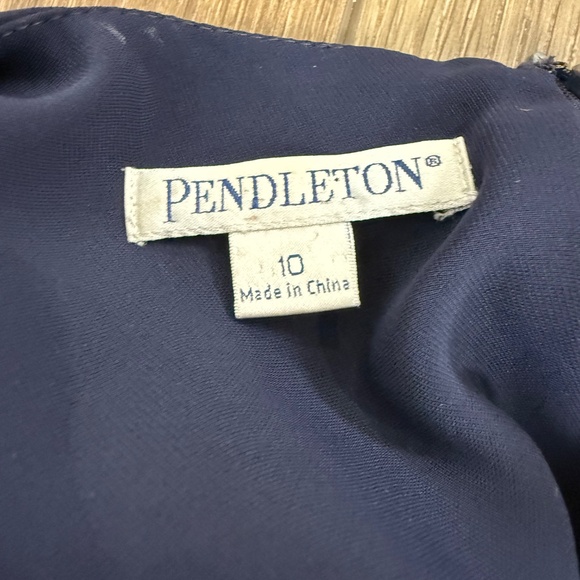 Pendelton Vintage Notched Neckline Sleeveless Dress, Career, Business, Dressy 10 - Picture 4 of 10